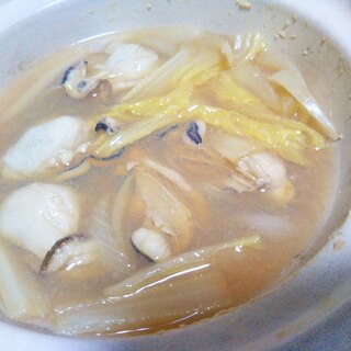 牡蠣&白菜のスープ